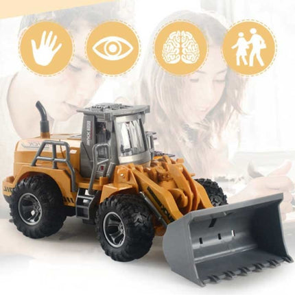 Bulldozer Graafmachine met Afstandsbediening - Bestuurbaar Speelgoed Machine op 1:32 Schaal