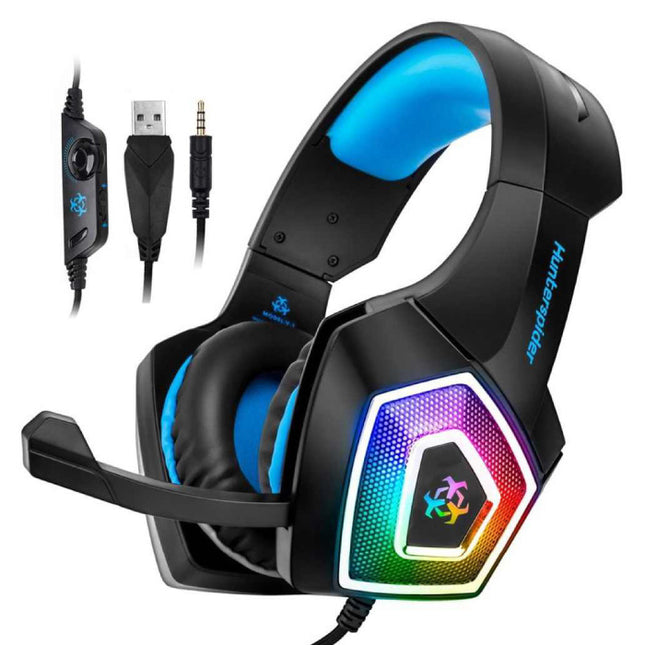 V1 Gaming Headset Stereo Koptelefoon Headphones met Microfoon voor PlayStation 4 / PC / Xbox Blauw