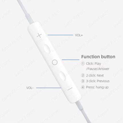 Oordopjes voor USB Type C - met Microfoon en Controls - Oortjes Volumebeheer Bedrade Oortelefoon - Wit