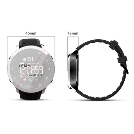 MK18 Waterdichte Sport Smartwatch Fitness Activity Tracker Smartphone Horloge iOS Android iPhone Samsung Huawei Zwart