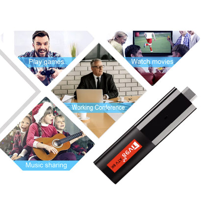 TV98 Android TV Stick - 6K HDMI Cast Receiver WiFi 6 - 2 GB RAM - 16 GB Opslagruimte 