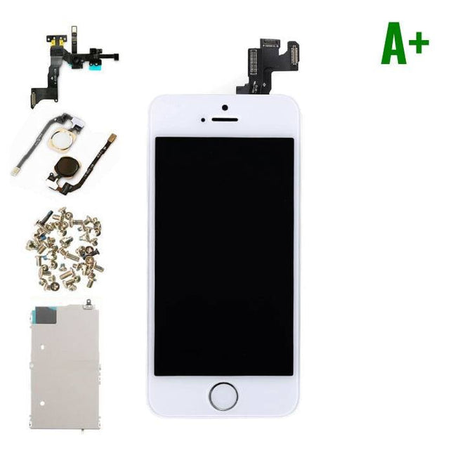 iPhone 5S Voorgemonteerd Scherm (Touchscreen + LCD + Onderdelen) A+ Kwaliteit - Wit