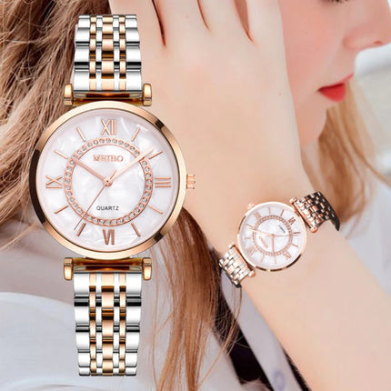 Dames Crystal Horloge - Anoloog Luxe Uurwerk voor Vrouwen
