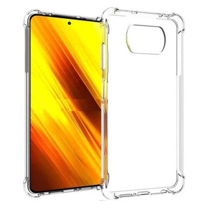 Xiaomi Poco X3 Transparant Bumper Hoesje - Clear Case Cover Silicone TPU Anti-Shock