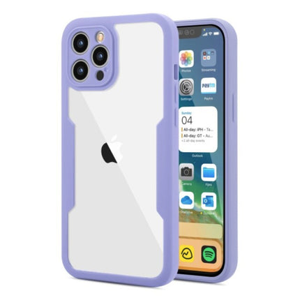 iPhone 13 Pro Max 360°  Full Cover - Full Body Case Hoesje + Screenprotector Paars