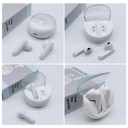 Enco Air 3 Draadloze Oortjes - AI Ruisonderdrukking Oordopjes Bluetooth 5.3 Oortelefoon Wit