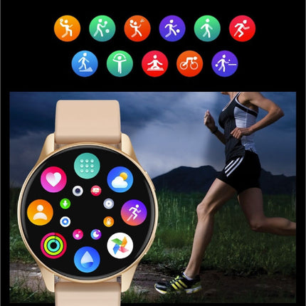 Smartwatch met Hartmonitor en Zuurstofmeter - Fitness Sport Activity Tracker Horloge - Mesh Bandje Zwart