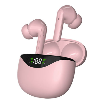 JS12 Air Pro Draadloze Oordopjes - Touch Control Oortjes TWS Bluetooth 5.1 Roze