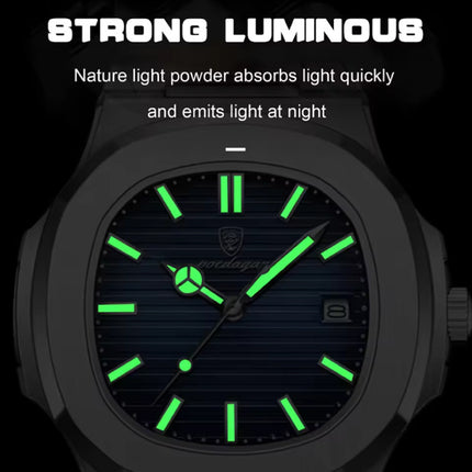 Luxe Zakelijk Horloge voor Heren - Waterdicht Kwarts Uurwerk Roestvrij Staal - Zilver Wit