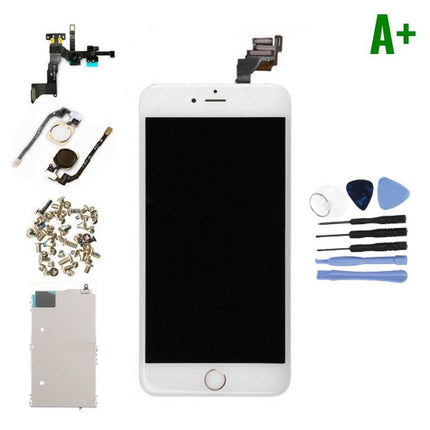 iPhone 6 Plus Voorgemonteerd Scherm (Touchscreen + LCD + Onderdelen) A+ Kwaliteit - Wit + Gereedschap