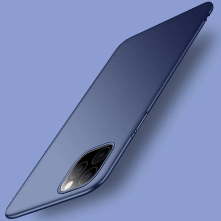iPhone 12 Pro Ultra Dun Hoesje - Hard Matte Case Cover Donkerblauw