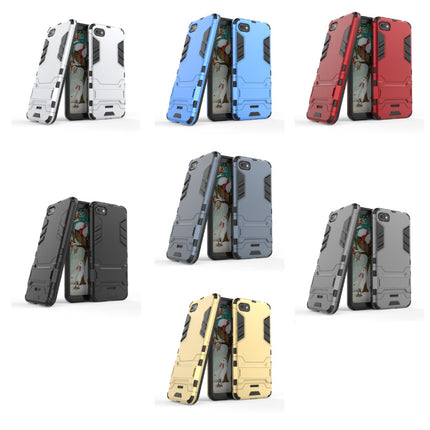 iPhone XS Max - Robotic Armor Case Cover Cas TPU Hoesje Zwart + Kickstand