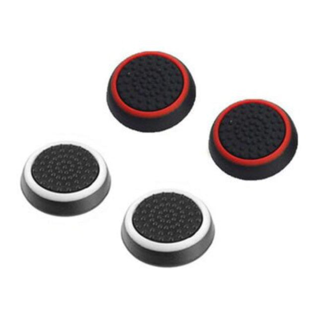 4 Thumb Stick Grips voor PS3/PS4/Xbox 360/Xbox One Joystick - Antislip Controller Caps - Wit en Rood