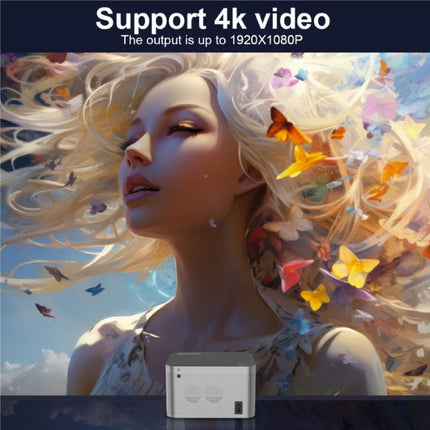 Android 11 Projector - 580 ANSI Lumen - Beamer Home Media Speler Grijs