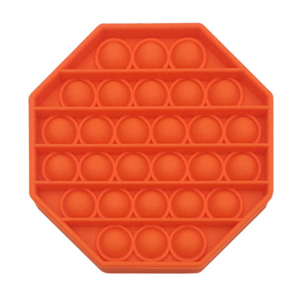 Pop It - Fidget Anti Stress Speelgoed Bubble Toy Siliconen Octagon Oranje