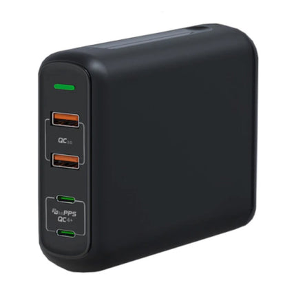 4-Port Oplaadstation - PPS / QC3.0 - 150W USB Oplader Muur Stekkerlader Wallcharger Thuislader Adapter Zwart