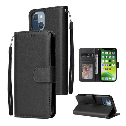 iPhone 11 Pro Max Flip Case Portefeuille PU Leer - Wallet Cover Hoesje Zwart 