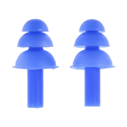 Paar Siliconen Oorplugs - Oordopjes Earplugs voor Slapen Reizen Zwemmen - Zacht Anti Geluid Isolatie - Blauw