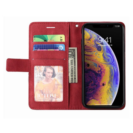 Xiaomi Poco X3 Pro Flip Case - Leren Portefeuille PU Leer Wallet Cover Cas Hoesje Rood