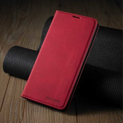 iPhone 14 Flip Case Portefeuille - Wallet Cover Leer Hoesje Rood