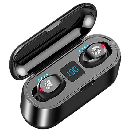 F9 TWS Draadloze Smart Touch Control Oortjes Bluetooth 5.0 Ear Wireless Buds Earphones Earbuds 2000mAh Powerbank