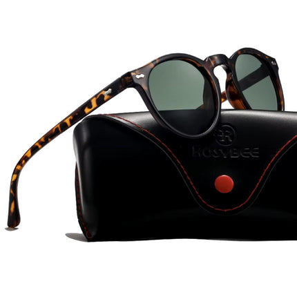 Vintage Zonnebril voor Dames - UV400 Gepolariseerde Bril Shades Brillen - Zwart Blauw