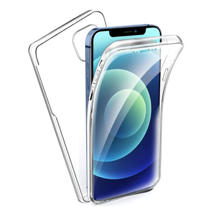 iPhone 13 Mini Full Body 360° Transparant TPU Silicone Hoesje + PET Screenprotector