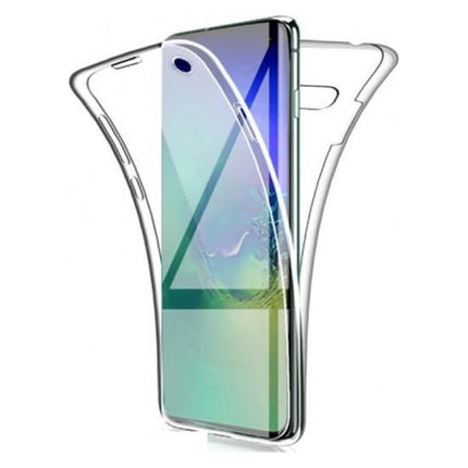 Samsung Galaxy A71 Full Body 360° Hoesje - Volledige Bescherming Transparant TPU Silicone Case + PET Screenprotector