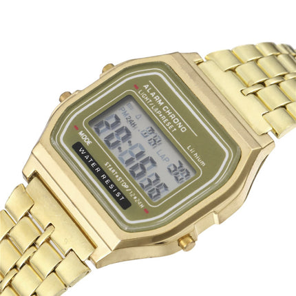 TMC212 Digitale Horloge - Polshorloge 3 ATM Waterdicht - Goud