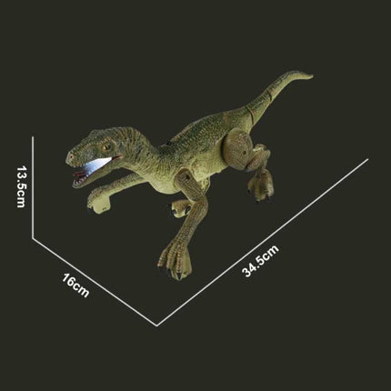 RC Velociraptor Dinosaurus met Afstandsbediening - Speelgoed Bestuurbaar Robot Grijs