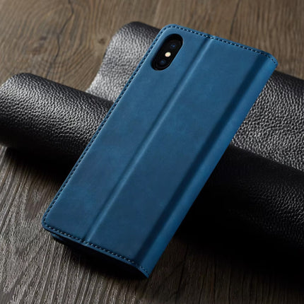 iPhone 16 Plus Wallet Flip Case - Portefeuille Cover PU Leer Hoesje - Blauw