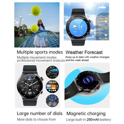 Smartwatch met Hartmonitor en Zuurstofmeter - Sport Health Tracker Horloge - Silicoon Bandje - Zwart