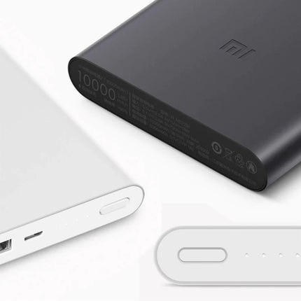 Mi Powerbank 2 - 10.000mAh met 2 Oplaadpoorten  - LED Batterijstatus Externe Noodaccu Batterij Oplader Charger Zilver