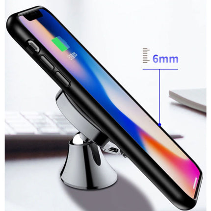 Qi Draadloze Autolader 10W - Airvent Clip Oplader Universeel Wireless Car Charging Pad Zwart
