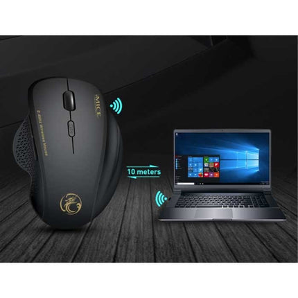 Draadloze Muis - 2.4GHz 1600DPI Optisch / Ergonomisch / Rechtshandig - Rood