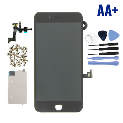 iPhone 8 Plus Voorgemonteerd Scherm (Touchscreen + LCD + Onderdelen) AA+ Kwaliteit - Zwart + Gereedschap