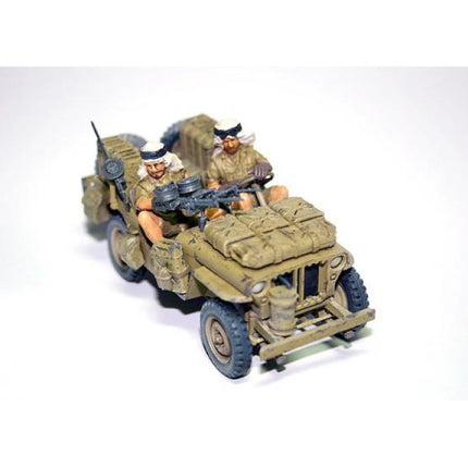 1:35 Special Air Service Jeep Bouwkit - Britse Leger Wagen Plastic Hobby Doe-het-zelf Model 35033