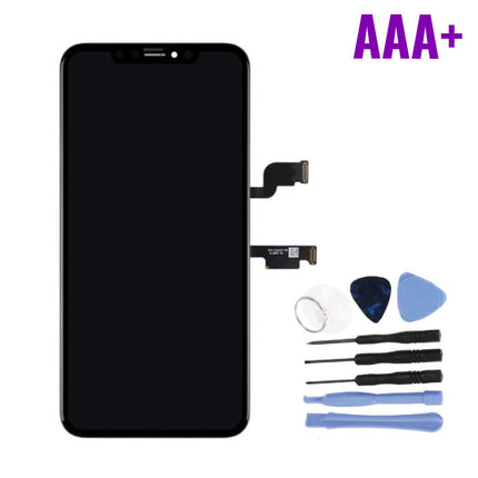 iPhone XS Max Scherm (Touchscreen + OLED + Onderdelen) AAA+ Kwaliteit - Zwart + Gereedschap