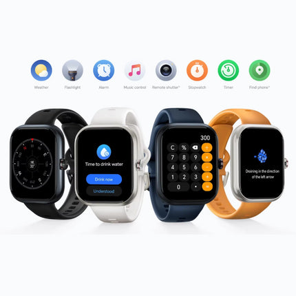 Choice Smartwatch - AMOLED Scherm - Gezondheid Monitor - Sport Activity Tracker Horloge - Silicoon Bandje - Wit