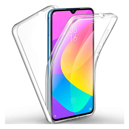 Xiaomi Mi 9 Full Body 360° Hoesje - Volledige Bescherming Transparant TPU Silicone Case + PET Screenprotector