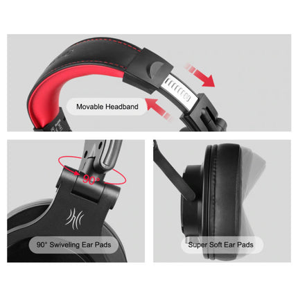 A71 DJ Studio Gaming Koptelefoon met 6.35mm en 3.5mm AUX Aansluiting - Headset met Microfoon Headphones