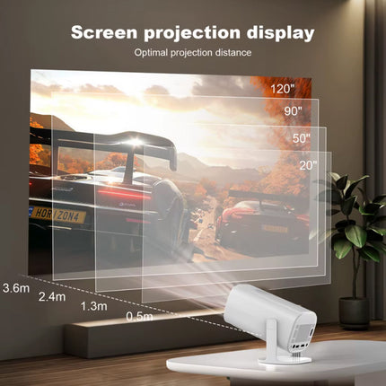 S40 Max Projector - 8000 Lumen - Android 11 Screen Mirroring Beamer Home Media Speler - Wit