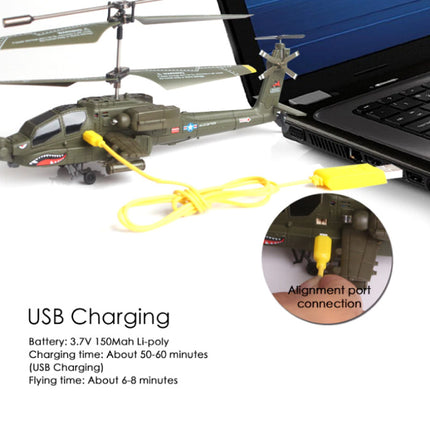 S109G Mini RC Drone Beast Apache Attack Helikopter Speelgoed met Gyro Stabilisatie