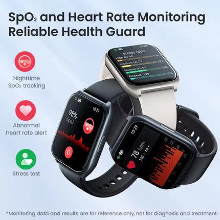 Watch 2 Pro Smartwatch (LS02 Pro) - Hart-en Zuurstof-monitor - Sport Activity Tracker Horloge - Silicoon Bandje - Wit