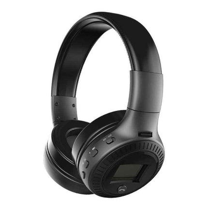 B19 Draadloze Koptelefoon met LED Display en FM Radio - Bluetooth 5.0 Wireless Headphones Stereo Studio Zwart