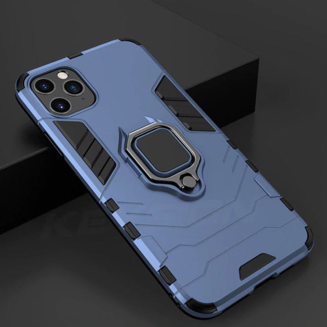 Samsung Galaxy S20 Plus Hoesje  - Magnetisch Shockproof Case Cover Cas TPU Blauw + Kickstand