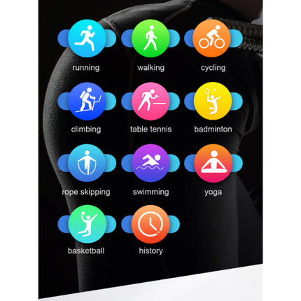 Sport Smartwatch met Hartslagmeter -  Fitness Sport Activity Tracker Siliconen Bandje Horloge iOS Android Rood