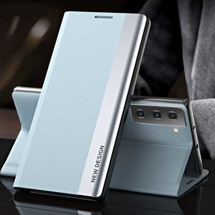 Xiaomi Redmi 10 Magnetische Flip Case - Luxe Hoesje Cover Lichtblauw