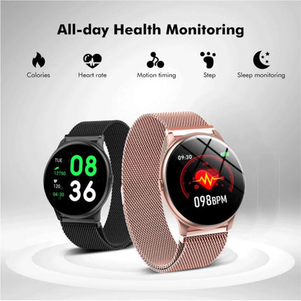 2020 Fashion Sports Smartwatch Fitness Sport Activity Tracker Smartphone Horloge iOS Android - Rose Gold