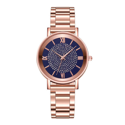 Horloge Luxe Dames - Anoloog Kwarts Uurwerk voor Vrouwen Blauw
